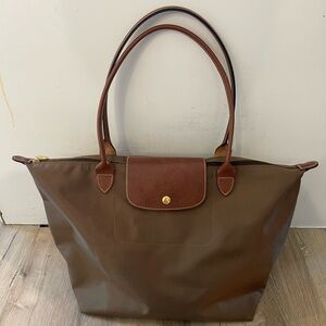 Longchamp Medium Le Pliage Tote Nylon Hunter Green